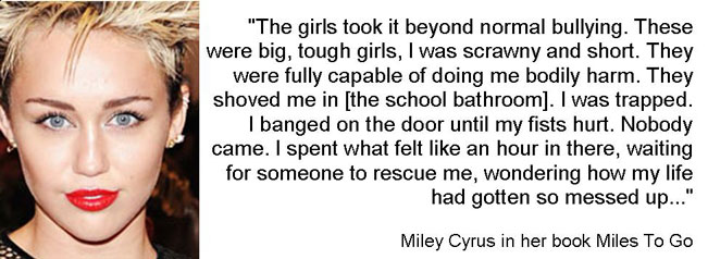 MileyCyrusBullyingQuote